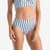 BAS DE MAILLOT DE BAIN DE SURF FEMME TAILLE HAUTE GAINANTE NORA MARIN BLANC GRIS 2 BAS DE MAILLOT DE BAIN DE SURF FEMME TAILLE HAUTE GAINANTE NORA MARIN BLANC GRIS -Équipement De Surf bas de maillot de bain de surf femme taille haute gainante nora marin blanc gris