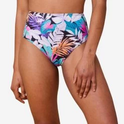 BAS DE MAILLOT DE BAIN DE SURF FEMME TAILLE HAUTE ROMI JIMA BLACK