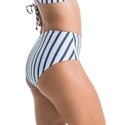 Bas De Maillot De Bain De Surf Femme Taille Haute ROMI MARIN BLANC GRIS FONCE 15 Bas De Maillot De Bain De Surf Femme Taille Haute ROMI MARIN BLANC GRIS FONCE -Équipement De Surf bas de maillot de bain de surf femme taille haute romi marin blanc gris fonce 3