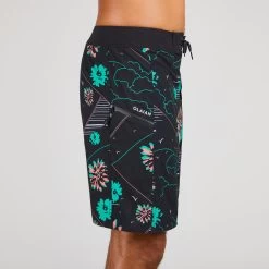 Boardshort Surf 500 19" PARADISE BLACK -Équipement De Surf boardshort surf 500 19 paradise black 3