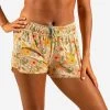 Boardshort Surf Femme TINI VINTAGE Avec Ceinture élastiquée Et Cordon De Serrage -Équipement De Surf boardshort surf femme tini vintage avec ceinture elastiquee et cordon de serrage