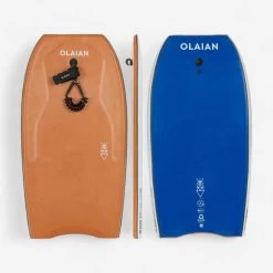 Bodyboard 500 Marron Bleu Avec Leash