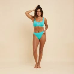 BRASSIERE AURELY TURQUOISE Avec Coques Amovibles -Équipement De Surf brassiere aurely turquoise avec coques amovibles 1