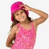 Casquette Anti UV Bébé Nageur Rose -Équipement De Surf casquette anti uv bebe nageur rose