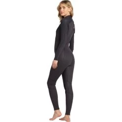 Billabong Combinaison De Surf 4/3mm Zip Dos - Noir - Launch - Femme -Équipement De Surf combinaison de surf 43mm zip dos noir launch femme 2
