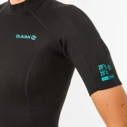 Combinaison Surf Shorty 100 Néoprène 1,5mm Femme Noire -Équipement De Surf combinaison surf shorty 100 neoprene 15mm femme noire 6