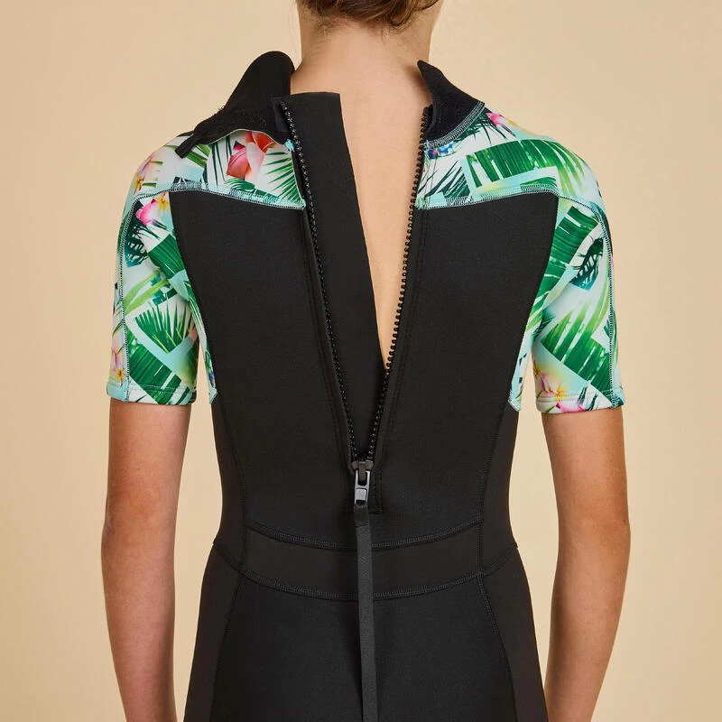 COMBINAISON SURF SHORTY 500 NEOPRENE 1.5MM FILLE NOIRE TIARE 8 COMBINAISON SURF SHORTY 500 NEOPRENE 1.5MM FILLE NOIRE TIARE – Image 6