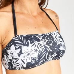 Haut De Maillot De Bain Bandeau Femme - Lori Borneo Noir -Équipement De Surf haut de maillot de bain bandeau femme lori borneo noir 4