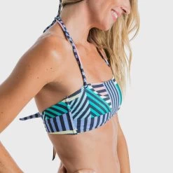 Haut De Maillot De Bain Bandeau LAURA GRAPHITI Avec Coques Amovibles -Équipement De Surf haut de maillot de bain bandeau laura graphiti avec coques amovibles 3