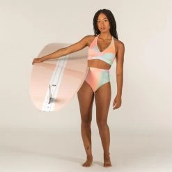 Haut De Maillot De Bain Femme Brassière De Surf ANA BLUR PINK -Équipement De Surf haut de maillot de bain femme brassiere de surf ana blur pink 5