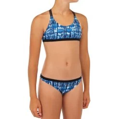 HAUT DE MAILLOT DE BAIN SURF FILLE BRASSIÈRE BLEU BONDI 500 -Équipement De Surf haut de maillot de bain surf fille brassiere bleu bondi 500 3