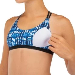 HAUT DE MAILLOT DE BAIN SURF FILLE BRASSIÈRE BLEU BONDI 500 -Équipement De Surf haut de maillot de bain surf fille brassiere bleu bondi 500 6