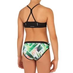 HAUT DE MAILLOT DE BAIN SURF FILLE BRASSIERE VERT BAHA 900 -Équipement De Surf haut de maillot de bain surf fille brassiere vert baha 900 3