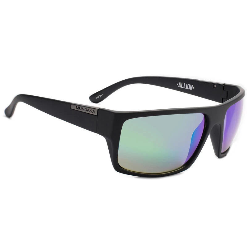 Lunettes De Soleil De Sport ALLION Noir Mat, CX VERT -cat.3- MUNDAKA 3 Lunettes De Soleil De Sport ALLION Noir Mat, CX VERT -cat.3- MUNDAKA