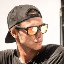 Lunettes De Soleil DRAKAR Noir Mat, Polarisés ORANGE - Cat.3 - MUNDAKA -Équipement De Surf lunettes de soleil drakar noir mat polarises orange cat3 mundaka 2