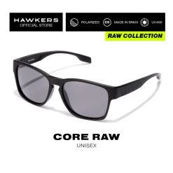 HAWKERS Lunettes De Soleil Pour Homme Et Femme POLARIZED BLACK - CORE Raw -Équipement De Surf lunettes de soleil pour homme et femme polarized black core raw 1