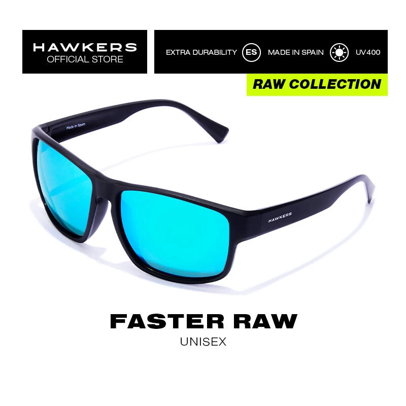 HAWKERS Lunettes De Soleil Pour Homme Et Femme POLARIZED BLACK EMERALD - FASTER Raw 4 HAWKERS Lunettes De Soleil Pour Homme Et Femme POLARIZED BLACK EMERALD - FASTER Raw – Image 2
