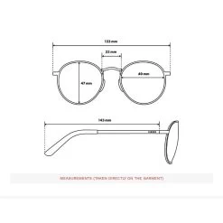 Lunettes De Soleil Rondes Acier Inox Surf Homme Et Femme Notting Hill Noir -Équipement De Surf lunettes de soleil rondes acier inox surf homme et femme notting hill noir 3