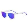 Lunettes De Soleil Sport Casual Unisexe ECOON Roma Blanc Et Verres Revo Bleu -Équipement De Surf lunettes de soleil sport casual unisexe ecoon roma blanc et verres revo bleu