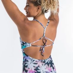 Maillot De Bain De Surf 1 Pièce Femme Avec Double Réglage Dos BEA PALMDARK BLANC -Équipement De Surf maillot de bain de surf 1 piece femme avec double reglage dos bea palmdark blanc 4