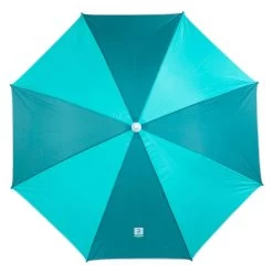 Decathlon PARASOL DE PLAGE PARUV 160 UPF 50+ 2 PLACES - Bleu Vert -Équipement De Surf parasol de plage paruv 160 upf 50 2 places bleu vert 2