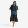 PONCHO SURF 500 ADULTE Noir -Équipement De Surf poncho surf 500 adulte noir