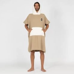 Poncho Surf Adulte - 500 Sable -Équipement De Surf poncho surf adulte 500 sable 2