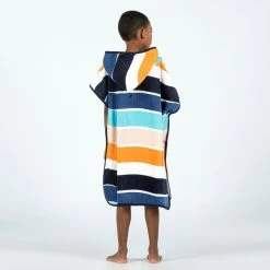 Poncho Surf Enfant 110 à 135 Cm - 500 Wavy Orange Bleu -Équipement De Surf poncho surf enfant 110 a 135 cm 500 wavy orange bleu 4