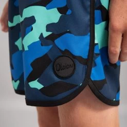 SHORT DE BAIN 500 BLEU CAMO 15 SHORT DE BAIN 500 BLEU CAMO -Équipement De Surf short de bain 500 bleu camo 4