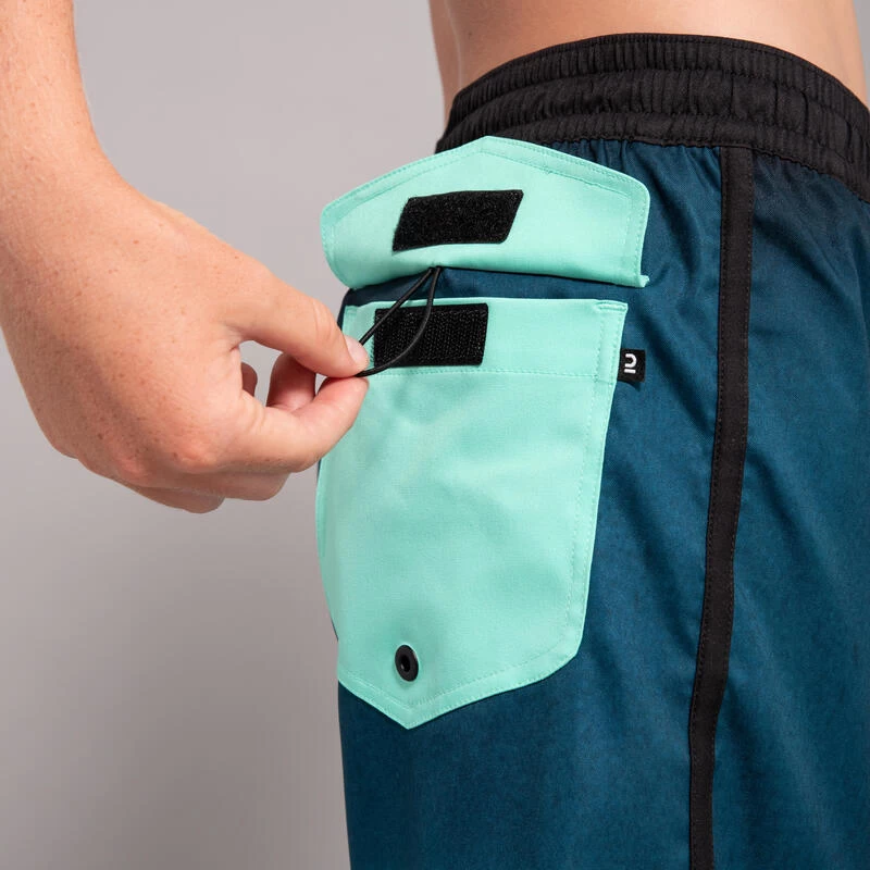 SHORT DE BAIN 500 BLEU NOIR 10 SHORT DE BAIN 500 BLEU NOIR – Image 8