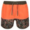 Regatta Short De Bain SERGIO Enfant (Orange Vif / Vert Kaki Sombre) -Équipement De Surf short de bain sergio enfant orange vif vert kaki sombre