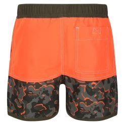 Regatta Short De Bain SERGIO Enfant (Orange Vif / Vert Kaki Sombre) -Équipement De Surf short de bain sergio enfant orange vif vert kaki sombre 2