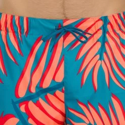 Surf Boardshort Standard 100 BIGPALM BLUE -Équipement De Surf surf boardshort standard 100 bigpalm blue 5
