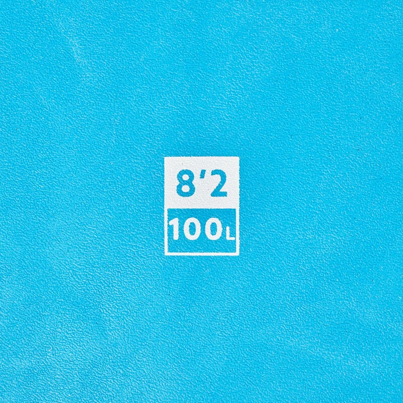 SURF MOUSSE 100 8'2" Livrée Avec Un Leash Et 3 Ailerons. 9 SURF MOUSSE 100 8'2" Livrée Avec Un Leash Et 3 Ailerons. – Image 7