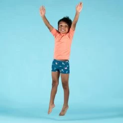 T-shirt Anti UV Bébé Manches Courtes Corail -Équipement De Surf t shirt anti uv bebe manches courtes corail 1