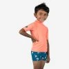 T-shirt Anti UV Bébé Manches Courtes Corail -Équipement De Surf t shirt anti uv bebe manches courtes corail