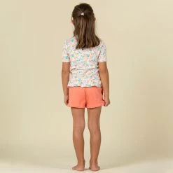 T-shirt Anti UV Bébé Manches Courtes Imprimé Fleurs -Équipement De Surf t shirt anti uv bebe manches courtes imprime fleurs 2
