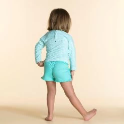 T-shirt Anti UV Bébé Manches Longues Imprimé Fleurs -Équipement De Surf t shirt anti uv bebe manches longues imprime fleurs 2