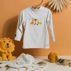 T-shirt Anti UV Bébé Manches Longues Imprimé Savane -Équipement De Surf t shirt anti uv bebe manches longues imprime savane 4