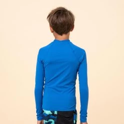 Tee Shirt Anti Uv Enfant Manches Longues Bleu -Équipement De Surf tee shirt anti uv enfant manches longues bleu 4