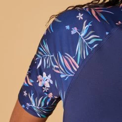 Roxy Tee Shirt Anti UV Femme Manches Courtes Surf Floral Bleu 13 Roxy Tee Shirt Anti UV Femme Manches Courtes Surf Floral Bleu -Équipement De Surf tee shirt anti uv femme manches courtes surf floral bleu 5