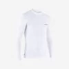 Tee Shirt Anti UV Surf Top 100 Manches Longues Homme Blanc -Équipement De Surf tee shirt anti uv surf top 100 manches longues homme blanc
