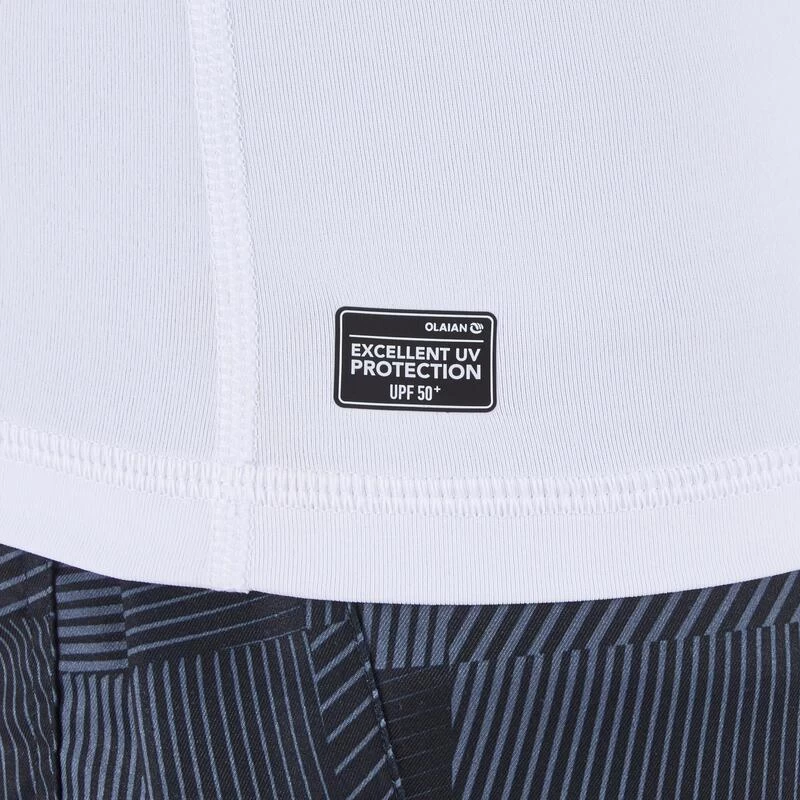 Tee Shirt Anti UV Surf Top 100 Manches Longues Homme Blanc 7 Tee Shirt Anti UV Surf Top 100 Manches Longues Homme Blanc – Image 5