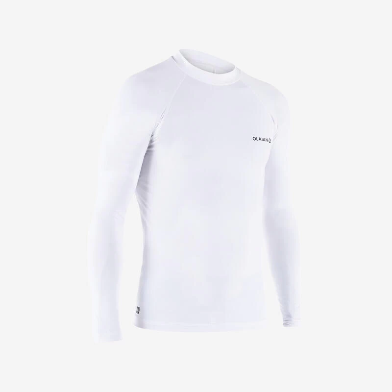 Tee Shirt Anti UV Surf Top 100 Manches Longues Homme Blanc 3 Tee Shirt Anti UV Surf Top 100 Manches Longues Homme Blanc