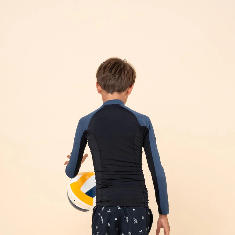 Top Solaire Garçon Manche Longue Noir Bleu 5 Top Solaire Garçon Manche Longue Noir Bleu – Image 3