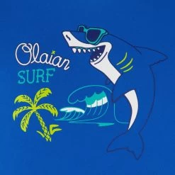 Water Tee Shirt Anti UV Surf Manches Longues Enfant Bleu Imprimé -Équipement De Surf water tee shirt anti uv surf manches longues enfant bleu imprime 2