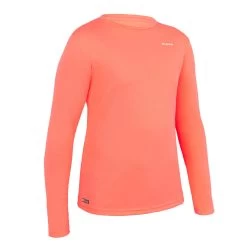 Water Tee Shirt Anti UV Surf Manches Longues Junior Corail -Équipement De Surf water tee shirt anti uv surf manches longues junior corail 5