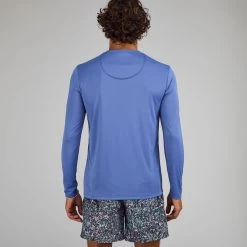 WATER TEE SHIRT Top Anti UV Surf Manches Longues Homme Blue -Équipement De Surf water tee shirt top anti uv surf manches longues homme blue 1